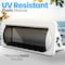 Pyle Water Resistant Marine Stereo Cover - Boat Radio Protector Shield with Flip-up Door, Gasket PLMRCW2 - alternate 2